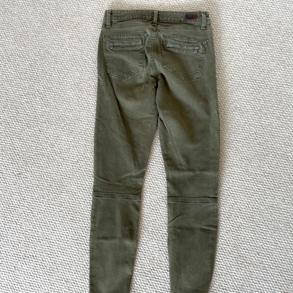 Paige Olive Skinny Jeans